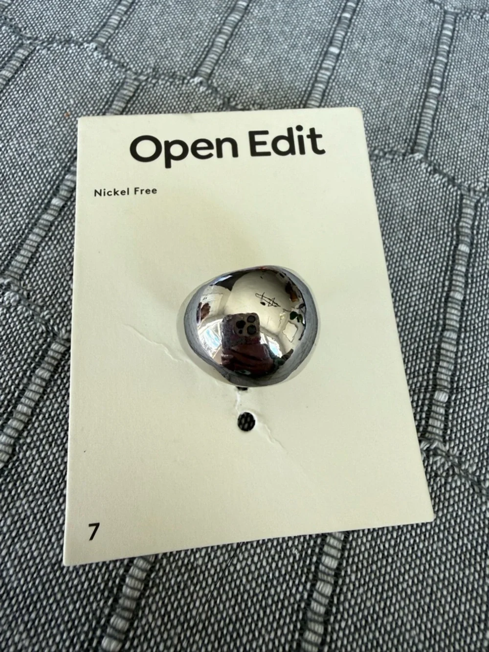 Nordstrom Open Edit Chunky Silver Ring